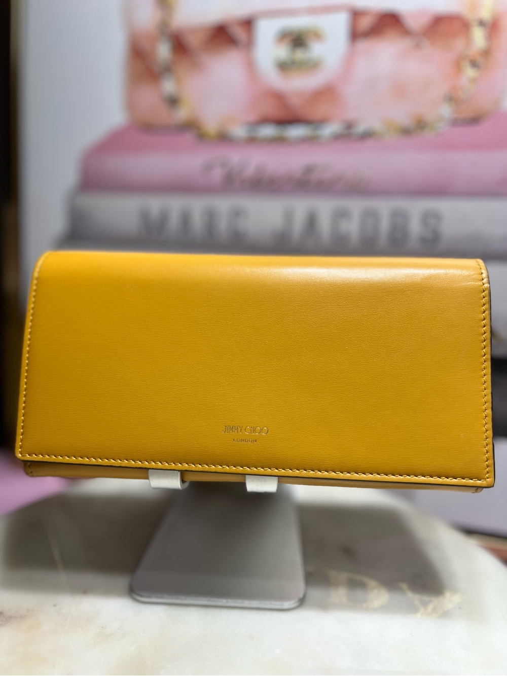Jimmy Choo Martina travel wallet.
